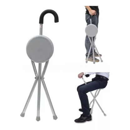 BASTÓN CON ASIENTO PLEGABLE